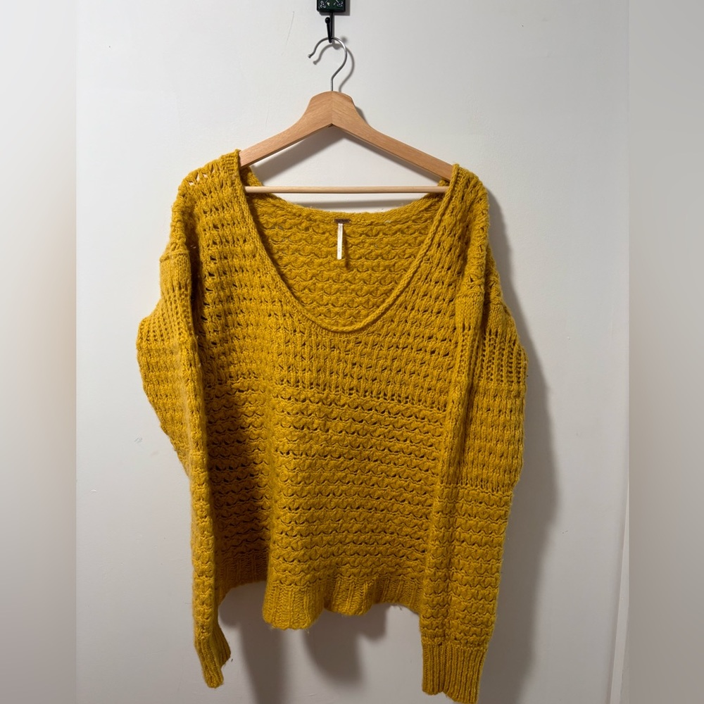 Free People Yellow Sweater